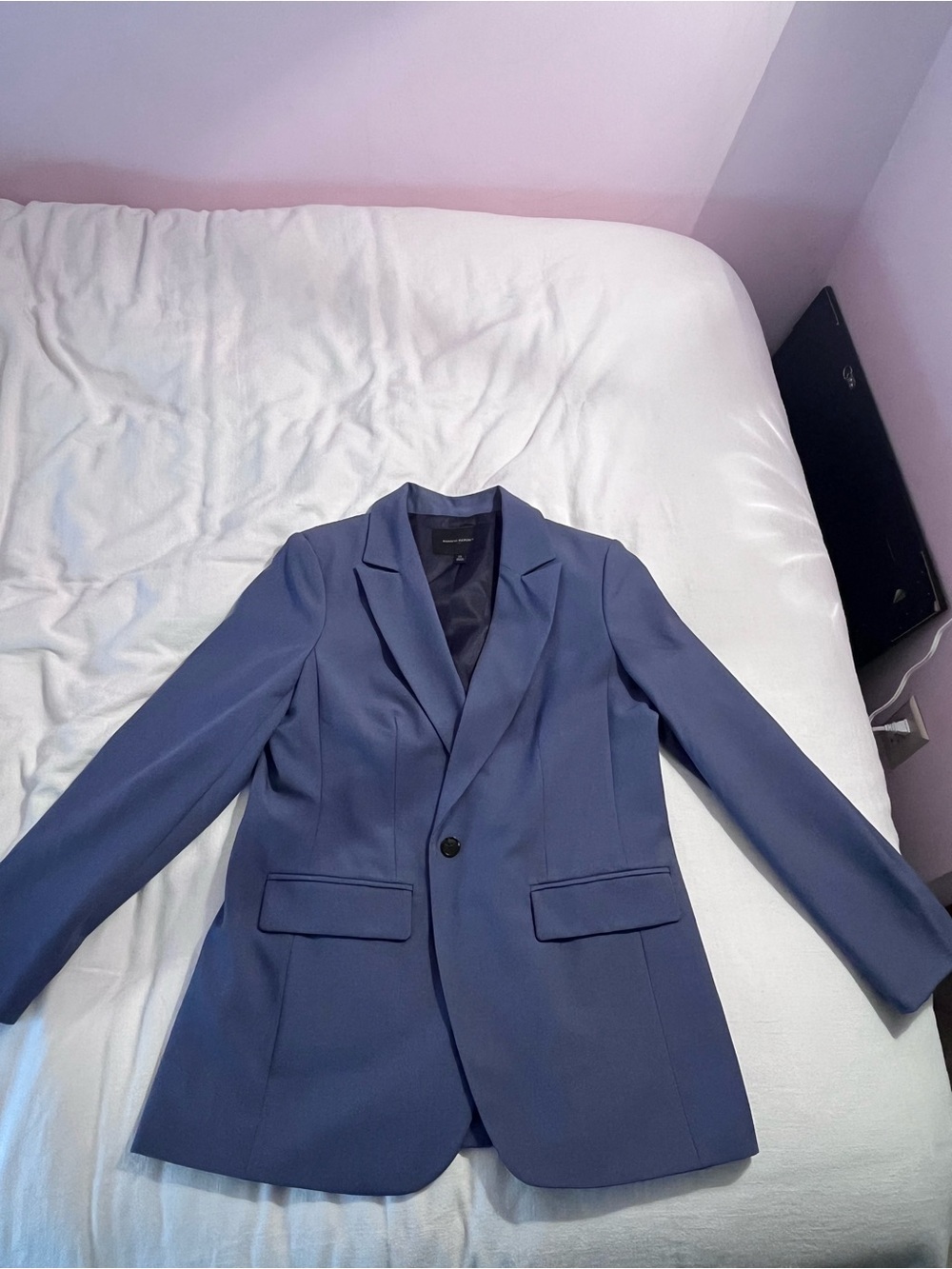 Banana Republic Classic Single-Button Blue Blazer